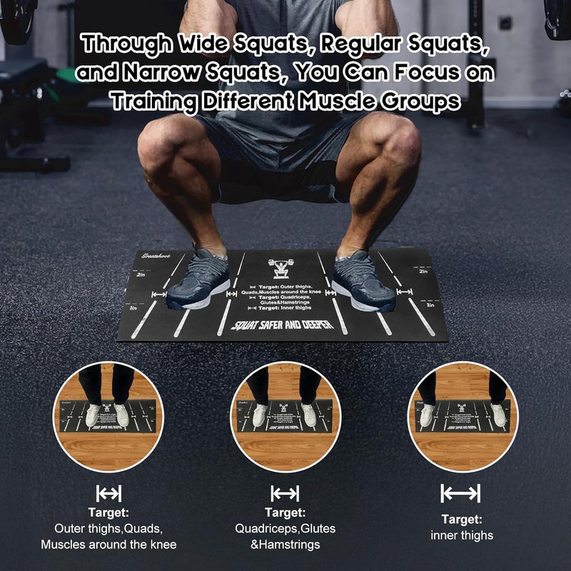 Greatshoot Squat Wedge Block, Professional One-Piece Heel Elevated Slant Board for All-Position Squats, Knees Over Toes, Weightlifting, Calf Stretches ect.. Home and Gym Equipment. - Image 4